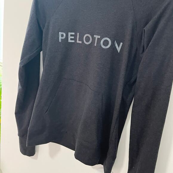 Peloton Gray Hoodie Sweatshirt Size Small - Picture 3 of 4